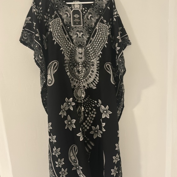 #Kaftan-one size fit most multicolored, beautiful laser, print for vacation - Picture 14 of 17